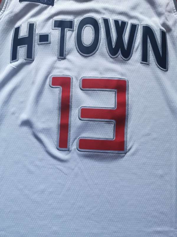 Houston Rockets 2020 HARDEN #13 White City Basketball Jersey (Stitched)