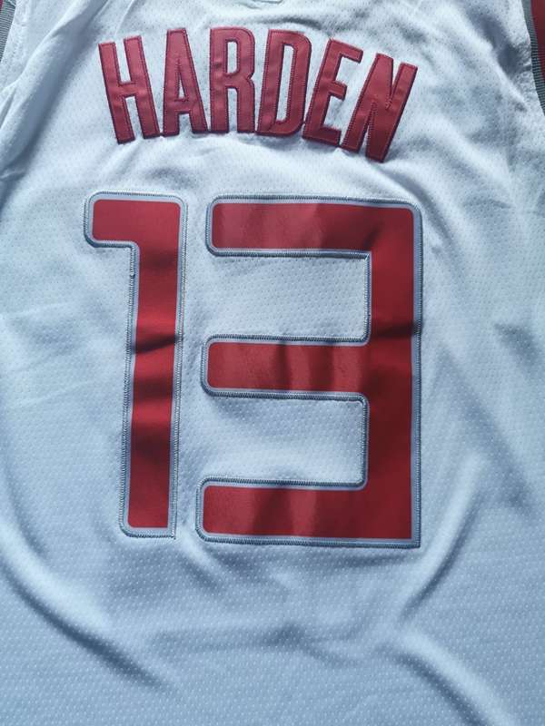 Houston Rockets 2020 HARDEN #13 White City Basketball Jersey (Stitched)