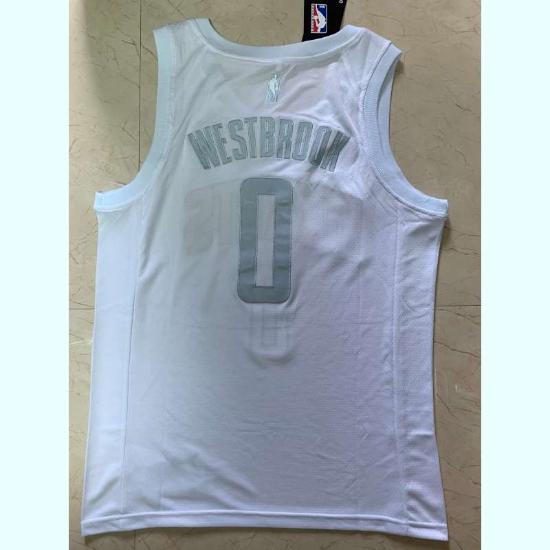 Houston Rockets 2020 WESTBROOK #0 White MVP Basketball Jersey (Stitched)