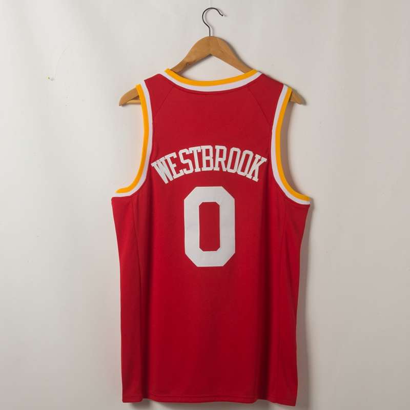 Houston Rockets 2020 WESTBROOK #0 Red Basketball Jersey (Stitched)