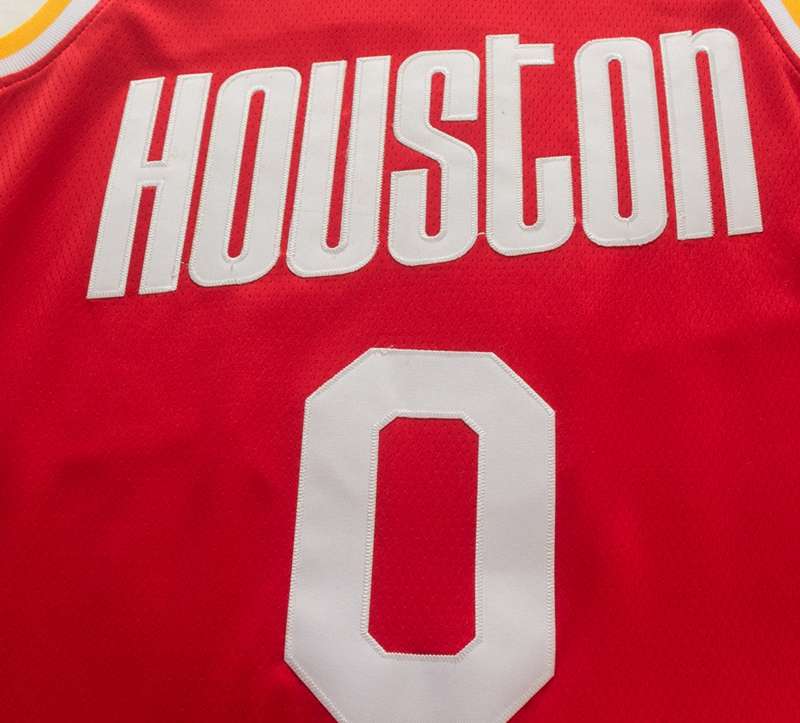 Houston Rockets 2020 WESTBROOK #0 Red Basketball Jersey (Stitched)