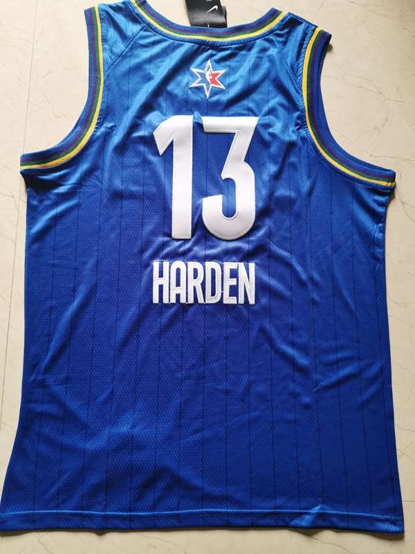 Houston Rockets 2020 HARDEN #13 Blue All Star Basketball Jersey (Stitched)