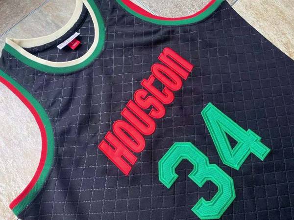 Houston Rockets 1993/94 OLAJUWON #34 Black Classics Basketball Jersey (Closely Stitched)