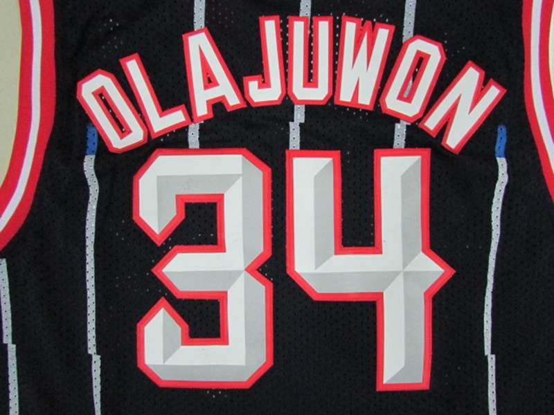 Houston Rockets OLAJUWON #34 Dark Blue Classics Basketball Jersey (Stitched)