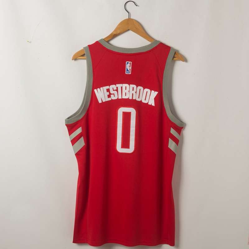 Houston Rockets WESTBROOK #0 Red Basketball Jersey 02 (Stitched)