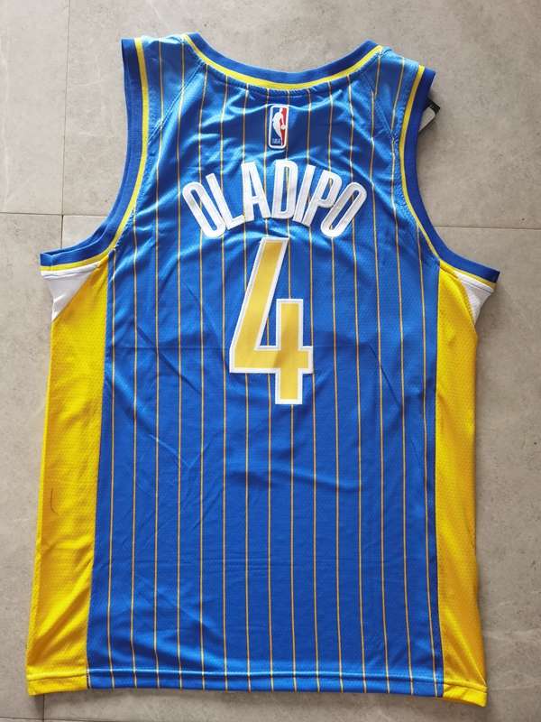 Indiana Pacers 20/21 OLADIPO #4 Blue City Basketball Jersey (Stitched)