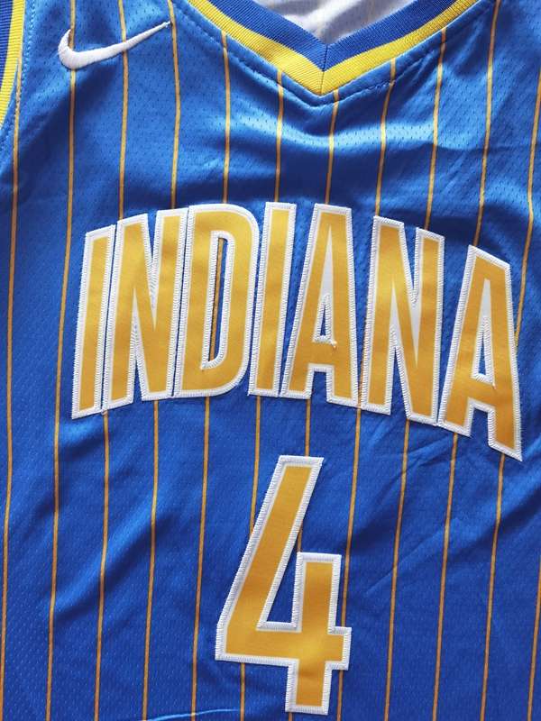 Indiana Pacers 20/21 OLADIPO #4 Blue City Basketball Jersey (Stitched)