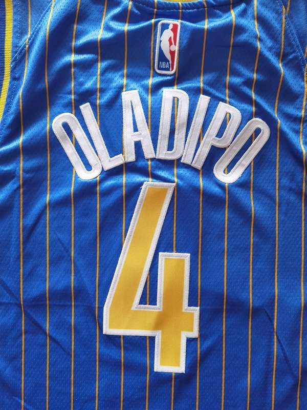 Indiana Pacers 20/21 OLADIPO #4 Blue City Basketball Jersey (Stitched)