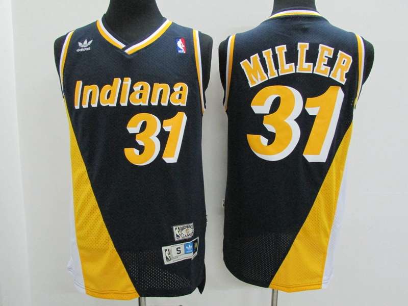 Indiana Pacers MILLER #31 Black Classics Basketball Jersey (Stitched)