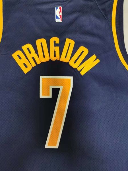 Indiana Pacers BROGDON #7 Dark Blue Basketball Jersey (Stitched)