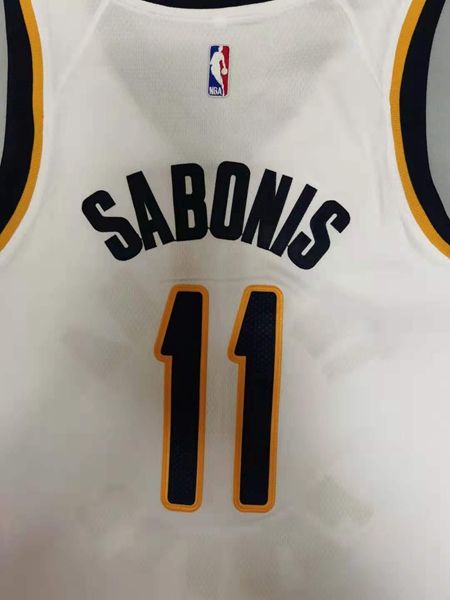 Indiana Pacers SABONIS #11 White Basketball Jersey (Stitched)