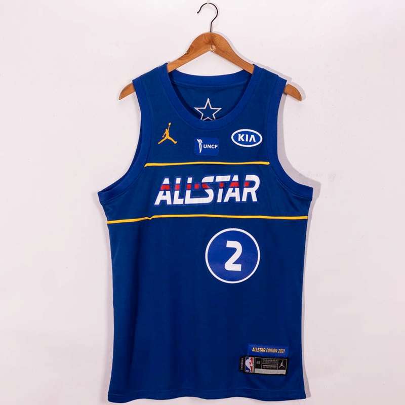 Los Angeles Clippers 2021 LEONARD #2 Blue All Star Basketball Jersey (Stitched)