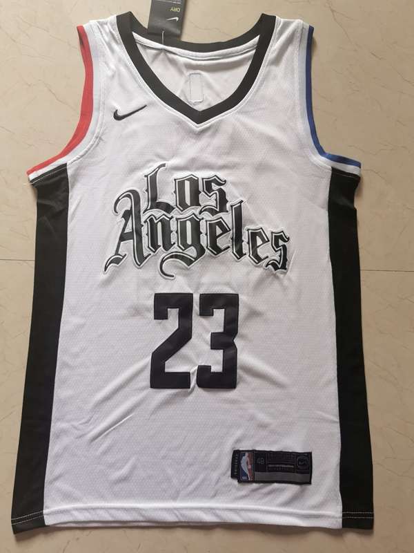 Los Angeles Clippers 2020 WILLIAMS #23 White City Basketball Jersey (Stitched)