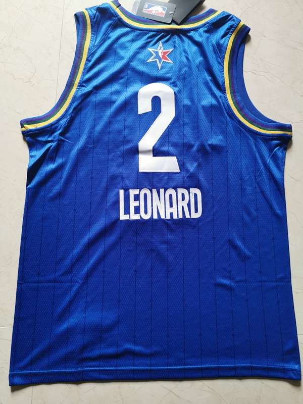 Los Angeles Clippers 2020 LEONARD #2 Blue All Star Basketball Jersey (Stitched)