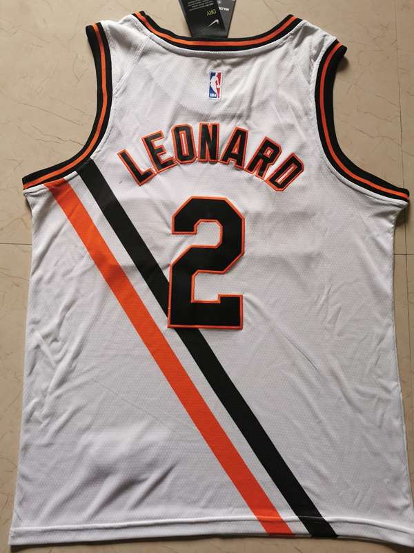 Los Angeles Clippers 2020 LEONARD #2 White Basketball Jersey (Stitched)