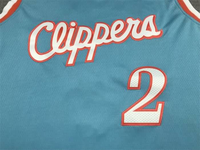 Los Angeles Clippers 21/22 LEONARD #2 Blue City Basketball Jersey (Stitched)