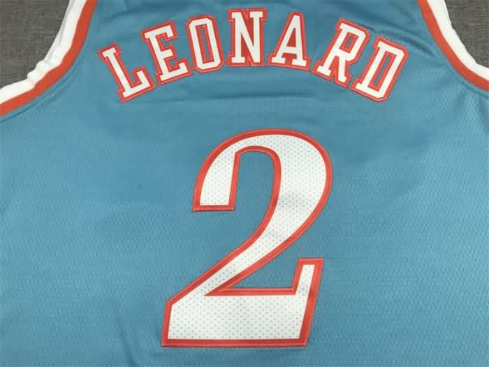 Los Angeles Clippers 21/22 LEONARD #2 Blue City Basketball Jersey (Stitched)