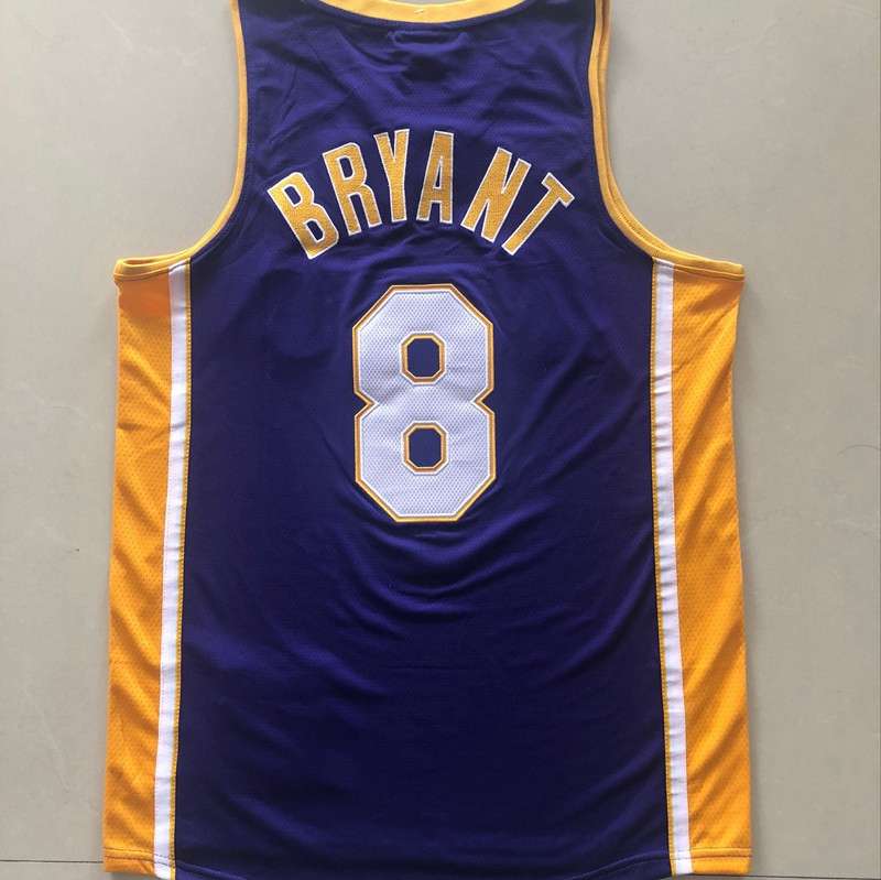 Los Angeles Lakers 2000/01 BRYANT #8 Purple Finals Classics Basketball Jersey (Closely Stitched)