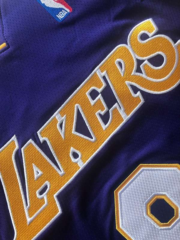 Los Angeles Lakers 2000/01 BRYANT #8 Purple Finals Classics Basketball Jersey (Closely Stitched)