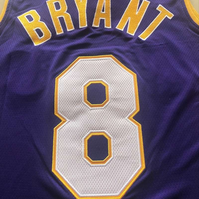 Los Angeles Lakers 2000/01 BRYANT #8 Purple Finals Classics Basketball Jersey (Closely Stitched)