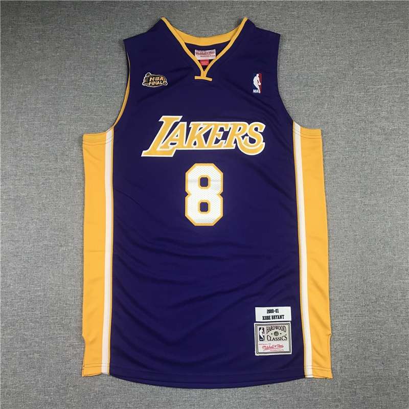 Los Angeles Lakers 2000/01 BRYANT #8 Purple Finals Classics Basketball Jersey (Stitched)