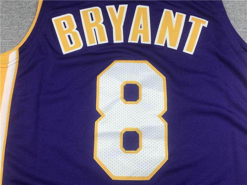 Los Angeles Lakers 2000/01 BRYANT #8 Purple Finals Classics Basketball Jersey (Stitched)