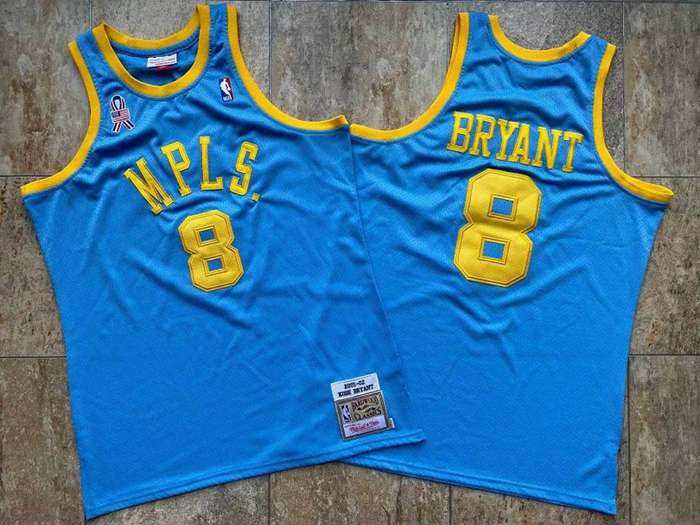 Los Angeles Lakers 2001/02 BRYANT #8 Blue Classics Basketball Jersey (Closely Stitched)