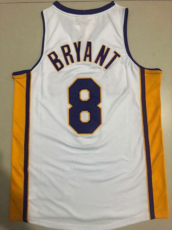 Los Angeles Lakers 2003/04 BRYANT #8 White Classics Basketball Jersey (Closely Stitched)