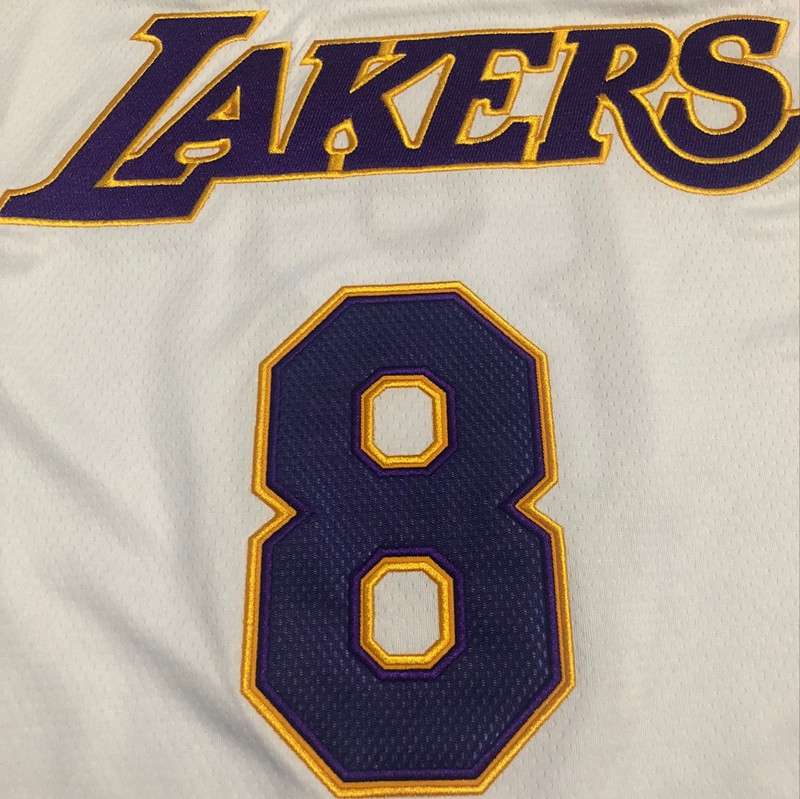 Los Angeles Lakers 2003/04 BRYANT #8 White Classics Basketball Jersey (Closely Stitched)