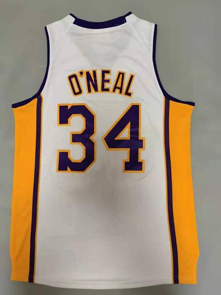 Los Angeles Lakers 2003/04 ONEAL #34 White Finals Classics Basketball Jersey (Stitched)