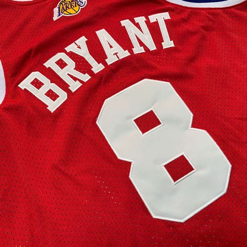 Los Angeles Lakers 2003 BRYANT #8 Red All Star Classics Basketball Jersey (Closely Stitched)