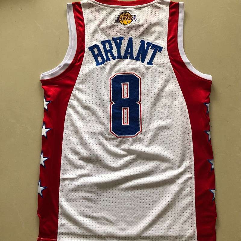 Los Angeles Lakers 2004 BRYANT #8 White All Star Classics Basketball Jersey (Closely Stitched)