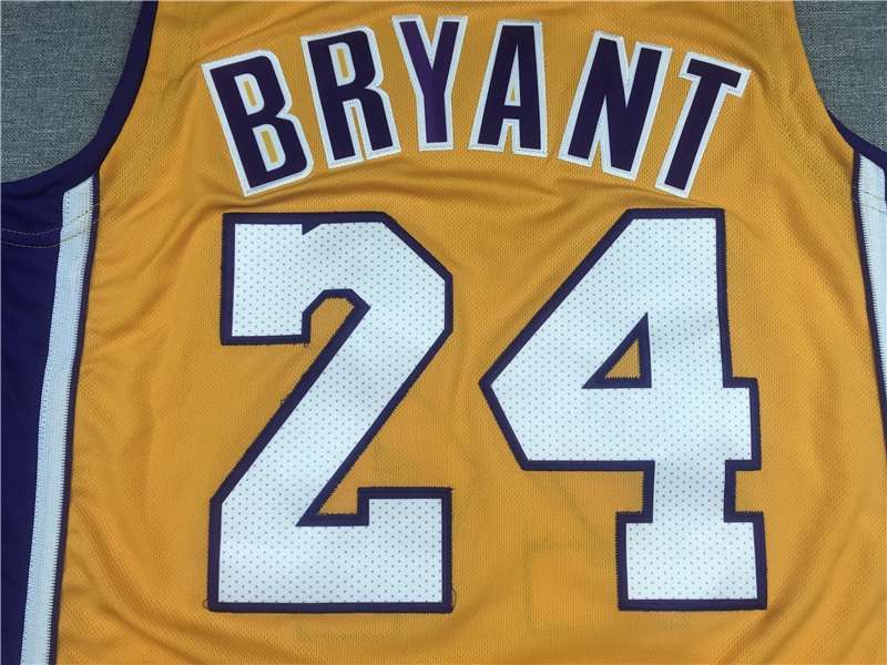 Los Angeles Lakers 2006/07 BRYANT #24 Yellow Classics Basketball Jersey (Stitched)