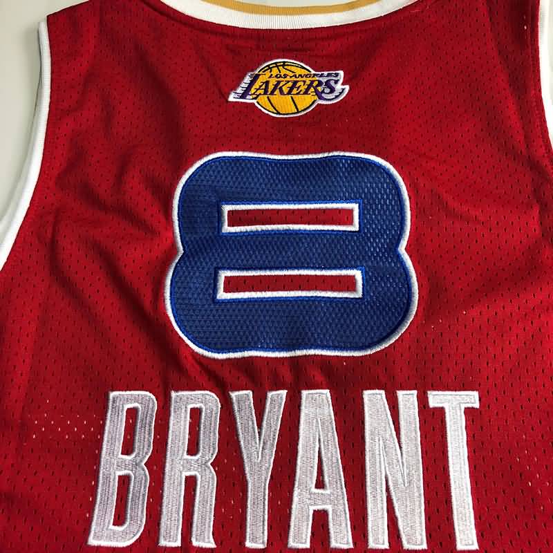 Los Angeles Lakers 2006 BRYANT #8 Red ALL-STAR Classics Basketball Jersey (Closely Stitched)