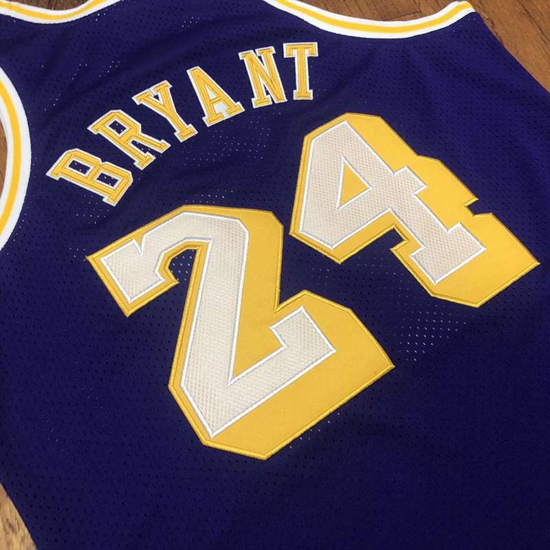 Los Angeles Lakers 2007/08 BRYANT #24 Purple Classics Basketball Jersey 2 (Closely Stitched)