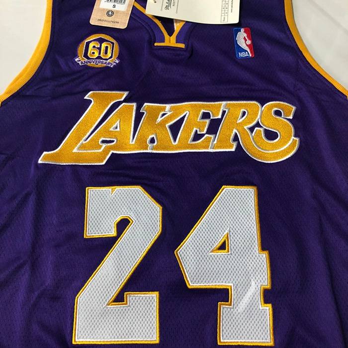 Los Angeles Lakers 2007/08 BRYANT #24 Purple Classics Basketball Jersey 03 (Closely Stitched)