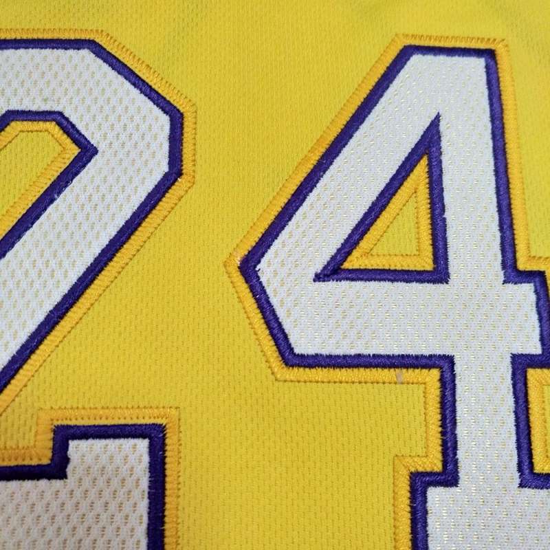 Los Angeles Lakers 2008/09 BRYANT #24 Yellow Champion Classics Basketball Jersey (Closely Stitched)