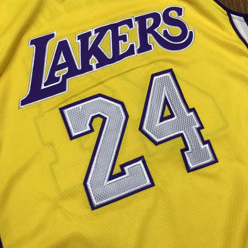 Los Angeles Lakers 2008/09 BRYANT #24 Yellow Classics Basketball Jersey (Closely Stitched)