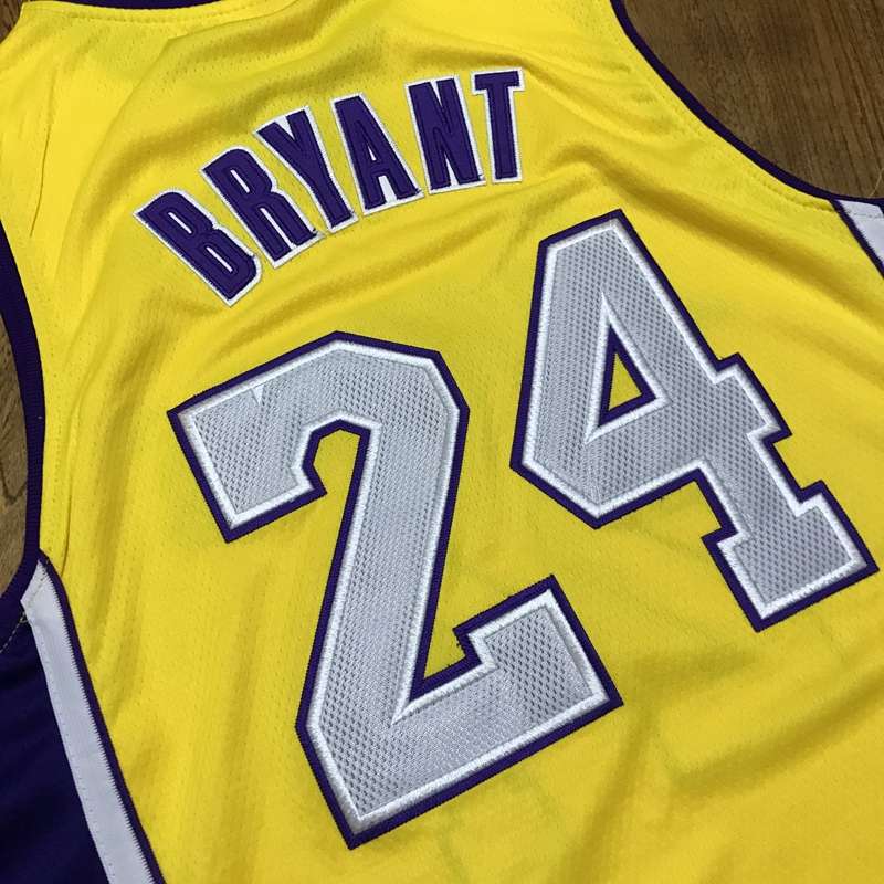 Los Angeles Lakers 2008/09 BRYANT #24 Yellow Classics Basketball Jersey (Closely Stitched)