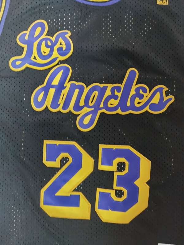 Los Angeles Lakers 2008/09 JAMES #23 Black Classics Basketball Jersey (Stitched)