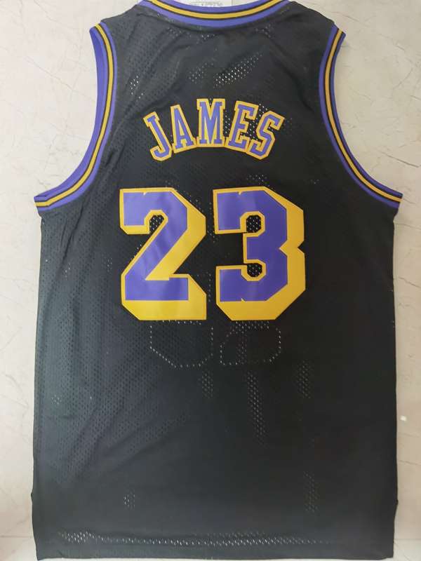 Los Angeles Lakers 2008/09 JAMES #23 Black Classics Basketball Jersey (Stitched)