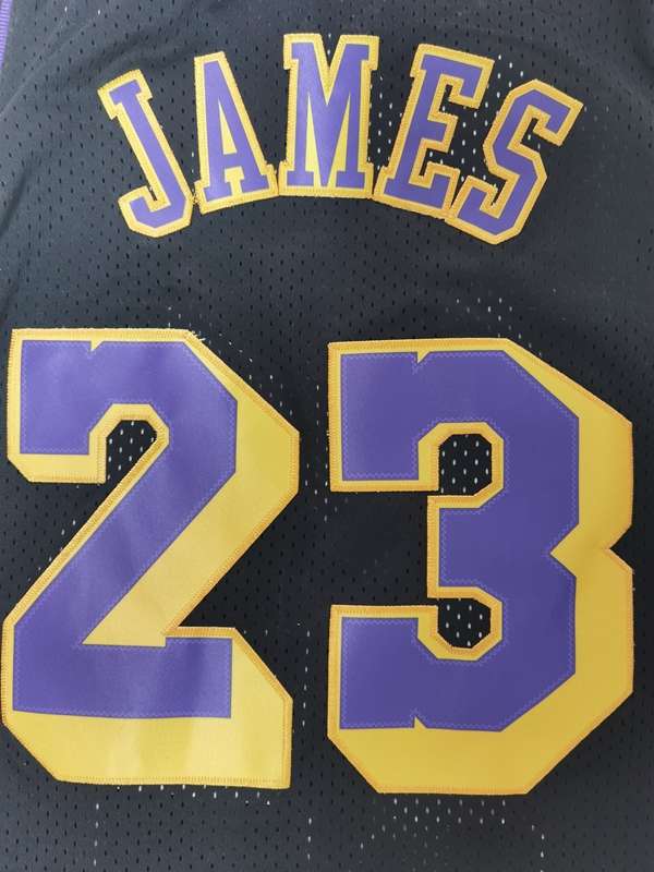 Los Angeles Lakers 2008/09 JAMES #23 Black Classics Basketball Jersey (Stitched)