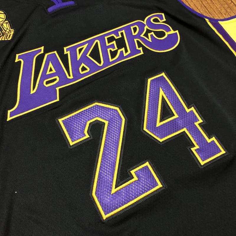 Los Angeles Lakers 2009 BRYANT #24 Black Champion Classics Basketball Jersey (Closely Stitched)