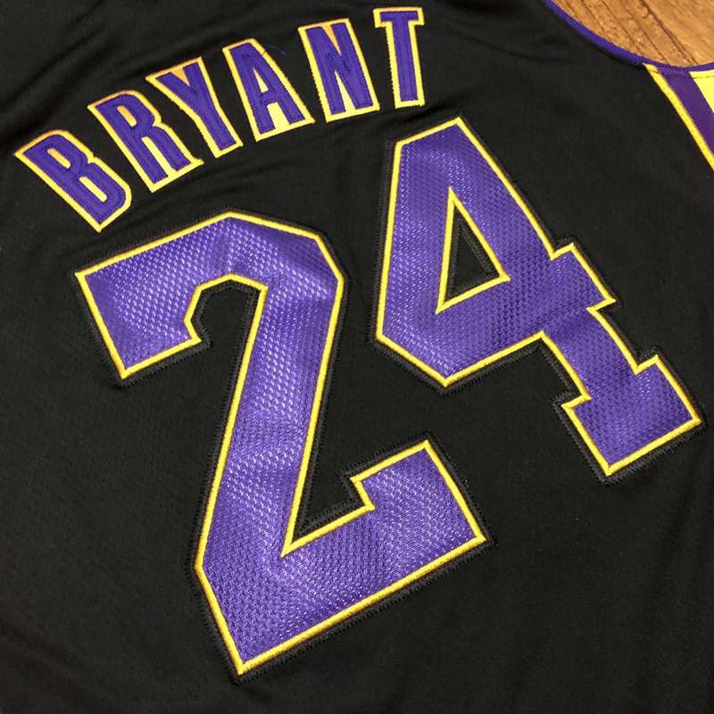 Los Angeles Lakers 2009 BRYANT #24 Black Champion Classics Basketball Jersey (Closely Stitched)