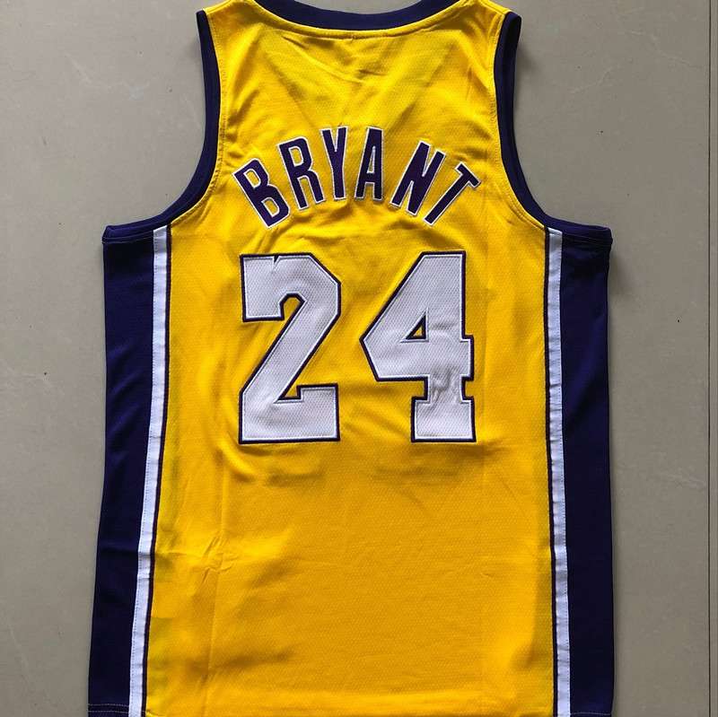 Los Angeles Lakers 2009 BRYANT #24 Yellow Champion Classics Basketball Jersey (Closely Stitched)