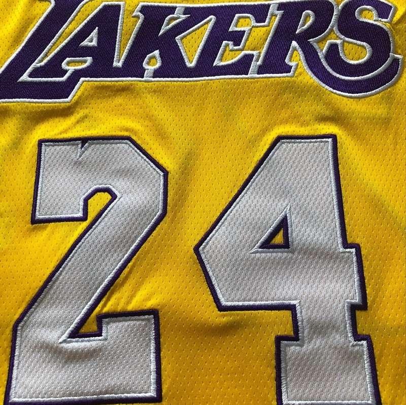 Los Angeles Lakers 2009 BRYANT #24 Yellow Champion Classics Basketball Jersey (Closely Stitched)