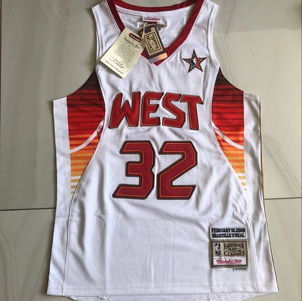 Los Angeles Lakers 2009 ONEAL #32 White All Star Classics Basketball Jersey (Closely Stitched)