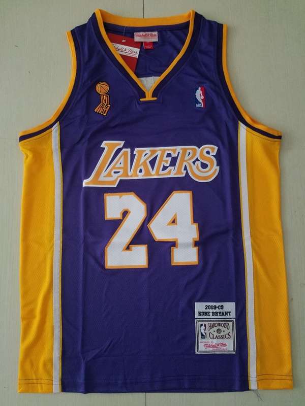 Los Angeles Lakers 2009 BRYANT #24 Purple Champion Classics Basketball Jersey (Stitched)