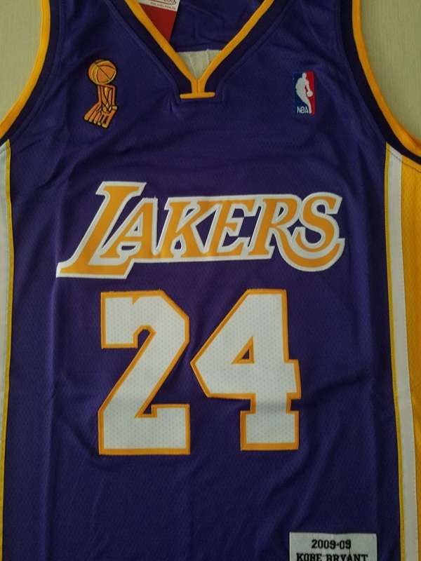 Los Angeles Lakers 2009 BRYANT #24 Purple Champion Classics Basketball Jersey (Stitched)