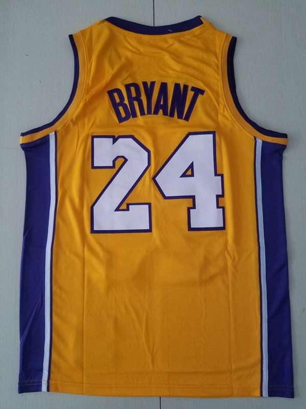 Los Angeles Lakers 2009 BRYANT #24 Yellow Champion Classics Basketball Jersey (Stitched)